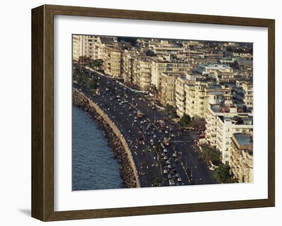 Marine Drive, Bombay City (Mumbai), India-Alain Evrard-Framed Photographic Print