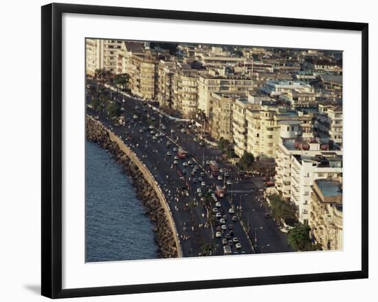 Marine Drive, Bombay City (Mumbai), India-Alain Evrard-Framed Photographic Print