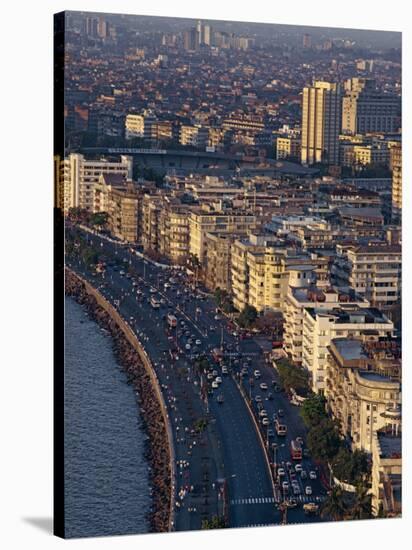 Marine Drive, Mumbai, India-Alain Evrard-Stretched Canvas