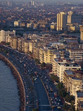 'Marine Drive, Mumbai, India' Photographic Print - Alain Evrard