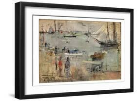 Marine en Angleterre, 1875-Berthe Morisot-Framed Giclee Print