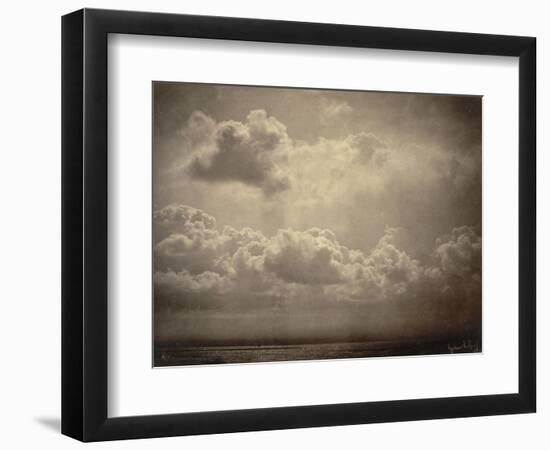 Marine, étude de nuages-Gustave Le Gray-Framed Premium Giclee Print