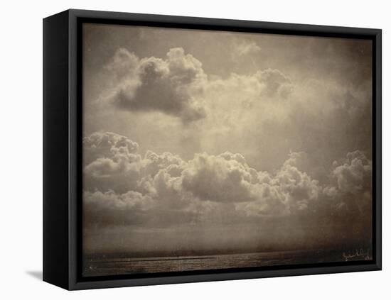 Marine, étude de nuages-Gustave Le Gray-Framed Stretched Canvas