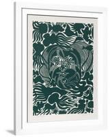 Marine Garden (Green)-Manuel Izqueirdo-Framed Limited Edition