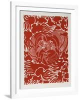 Marine Garden (Red)-Manuel Izqueirdo-Framed Limited Edition