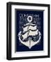 Marine Graphics for T-Shirt-braingraph-Framed Art Print