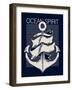 Marine Graphics for T-Shirt-braingraph-Framed Art Print