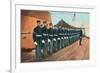 Marine Guard on Naval Warship-null-Framed Art Print