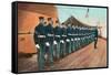 Marine Guard on Naval Warship-null-Framed Stretched Canvas