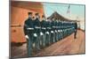 Marine Guard on Naval Warship-null-Mounted Art Print