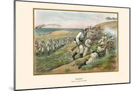 Marine Landing Party Skirmishes on the Beach-G. Arnold-Mounted Art Print