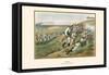 Marine Landing Party Skirmishes on the Beach-G. Arnold-Framed Stretched Canvas