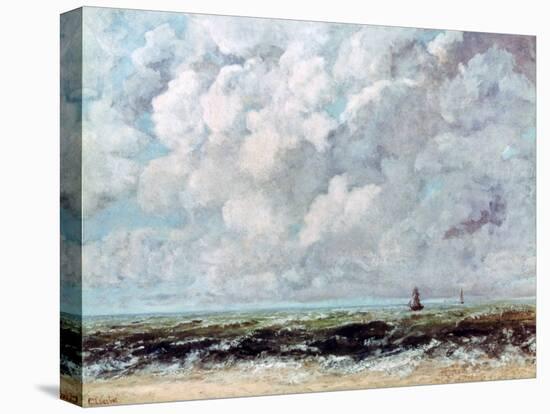 Marine Landscape, C1840-1877-Gustave Courbet-Stretched Canvas