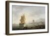 Marine, le midi, pêcheurs tirant un filet-Claude Joseph Vernet-Framed Giclee Print