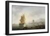 Marine, le midi, pêcheurs tirant un filet-Claude Joseph Vernet-Framed Giclee Print