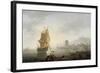 Marine, le midi, pêcheurs tirant un filet-Claude Joseph Vernet-Framed Giclee Print