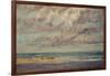 Marine - Les Equilleurs-Gustave Courbet-Framed Giclee Print