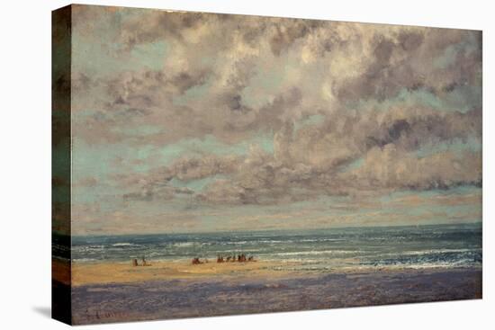 Marine - Les Equilleurs-Gustave Courbet-Stretched Canvas