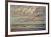 Marine - Les Equilleurs-Gustave Courbet-Framed Giclee Print