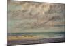 Marine - Les Equilleurs-Gustave Courbet-Mounted Premium Giclee Print