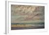 Marine - Les Equilleurs-Gustave Courbet-Framed Giclee Print