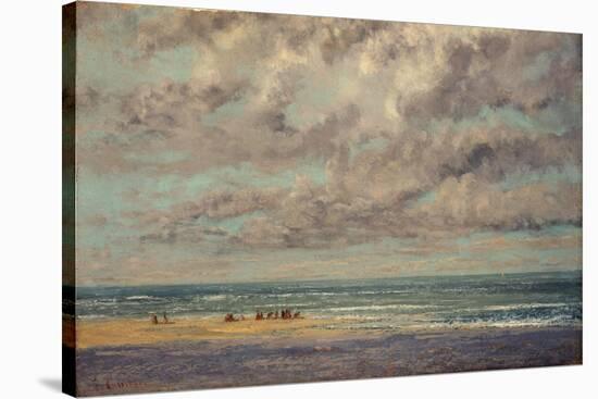 Marine - Les Equilleurs-Gustave Courbet-Stretched Canvas