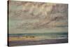 Marine - Les Equilleurs-Gustave Courbet-Stretched Canvas