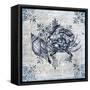 Marine Life Indigo 2-Kimberly Allen-Framed Stretched Canvas