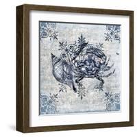 Marine Life Indigo 2-Kimberly Allen-Framed Art Print