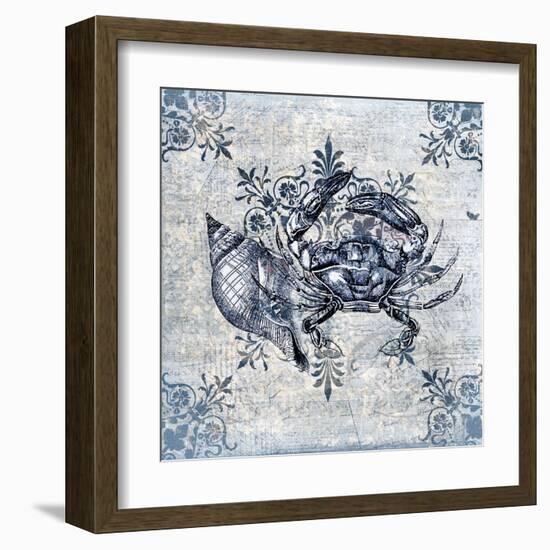 Marine Life Indigo 2-Kimberly Allen-Framed Art Print