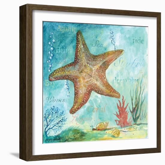 Marine Life Motif II-Gregory Gorham-Framed Art Print