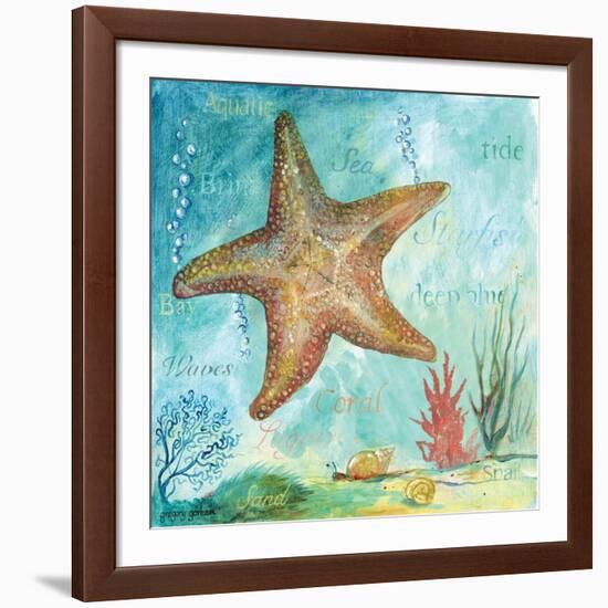 Marine Life Motif II-Gregory Gorham-Framed Art Print