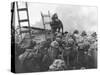 Marine Lt. Baldomero Lopez Scaling a Seawall after Landing on Red Beach in the Invasion of Inchon-null-Stretched Canvas