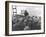 Marine Lt. Baldomero Lopez Scaling a Seawall after Landing on Red Beach in the Invasion of Inchon-null-Framed Photo