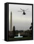 Marine One, with President Barack Obama Aboard, Leaves the White House in Washington-null-Framed Stretched Canvas