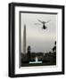 Marine One, with President Barack Obama Aboard, Leaves the White House in Washington-null-Framed Photographic Print