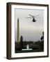 Marine One, with President Barack Obama Aboard, Leaves the White House in Washington-null-Framed Photographic Print