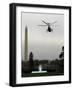 Marine One, with President Barack Obama Aboard, Leaves the White House in Washington-null-Framed Photographic Print