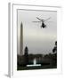 Marine One, with President Barack Obama Aboard, Leaves the White House in Washington-null-Framed Photographic Print