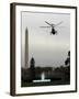 Marine One, with President Barack Obama Aboard, Leaves the White House in Washington-null-Framed Photographic Print