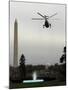 Marine One, with President Barack Obama Aboard, Leaves the White House in Washington-null-Mounted Photographic Print