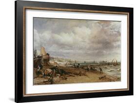 Marine Parade and Old Chain Pier, 1827-John Constable-Framed Giclee Print