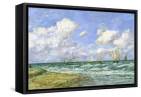 Marine Scene, 1894-Eug?ne Boudin-Framed Stretched Canvas