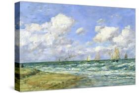 Marine Scene, 1894-Eug?ne Boudin-Stretched Canvas