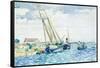Marine Scene (Boats near Venice), 1903-Henri-Edmond Cross-Framed Stretched Canvas