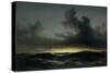 Marine Solitude, 1852-Anton Melbye-Stretched Canvas