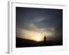 Marine Stands Guard as His Comrades Build a Barrier around their Base in Marjah, Afghanistan-null-Framed Photographic Print