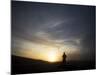 Marine Stands Guard as His Comrades Build a Barrier around their Base in Marjah, Afghanistan-null-Mounted Photographic Print