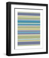 Marine Stripes-Denise Duplock-Framed Art Print