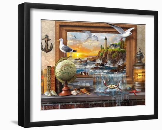 Marine to Life-Dominic Davison-Framed Art Print